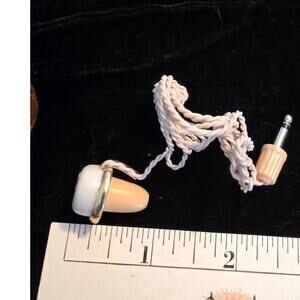 Vintage Mono Headset for‎ Radios 1950's or 1960' NOS with Leatherette Case